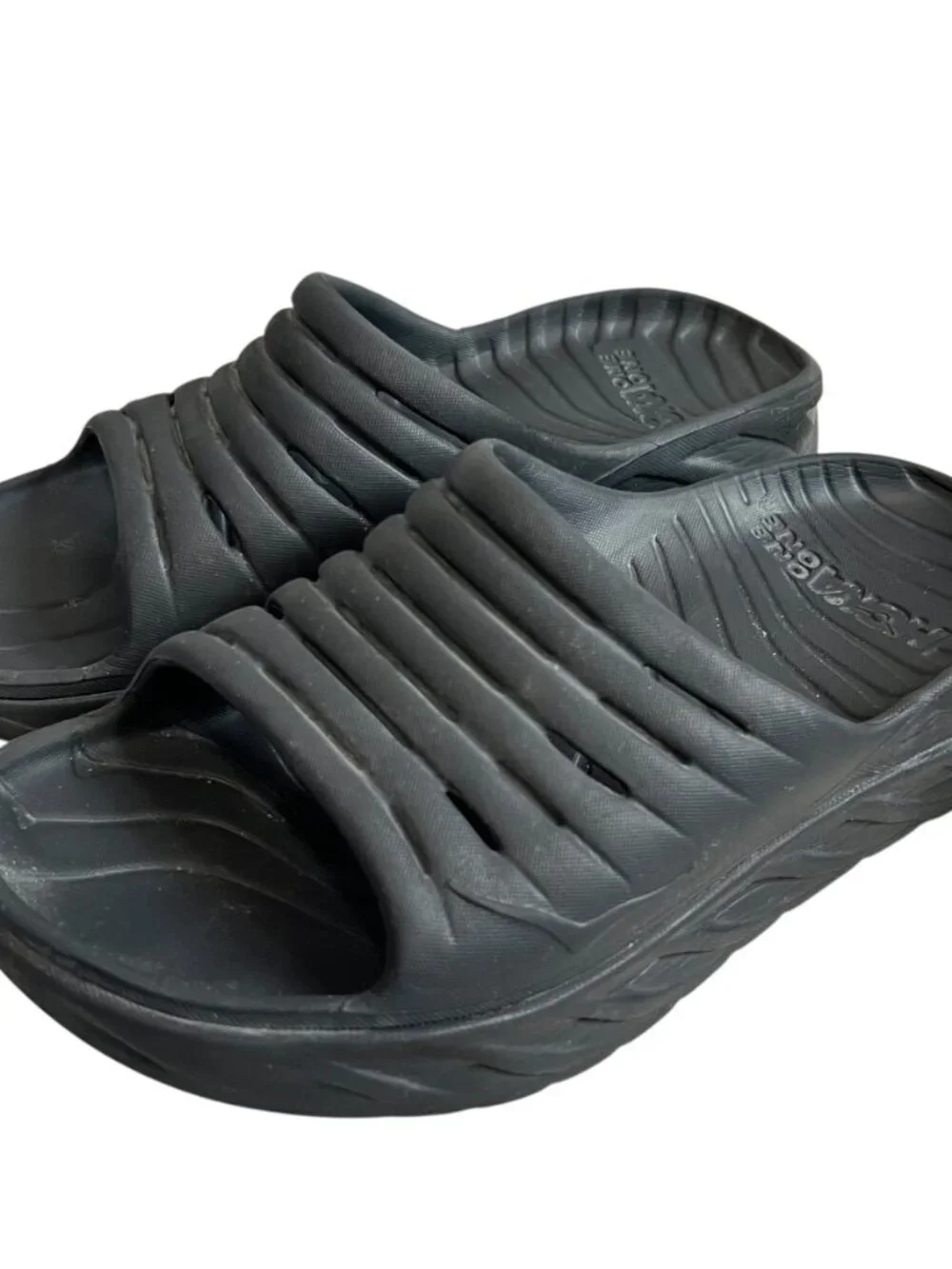 Hoka sandals Ora Recovery slide black EVA mens 9 womens 11 lightweight